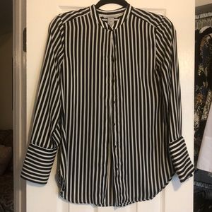 H&M Longsleeve Stripe Blouse, Size 2 🎊🎉